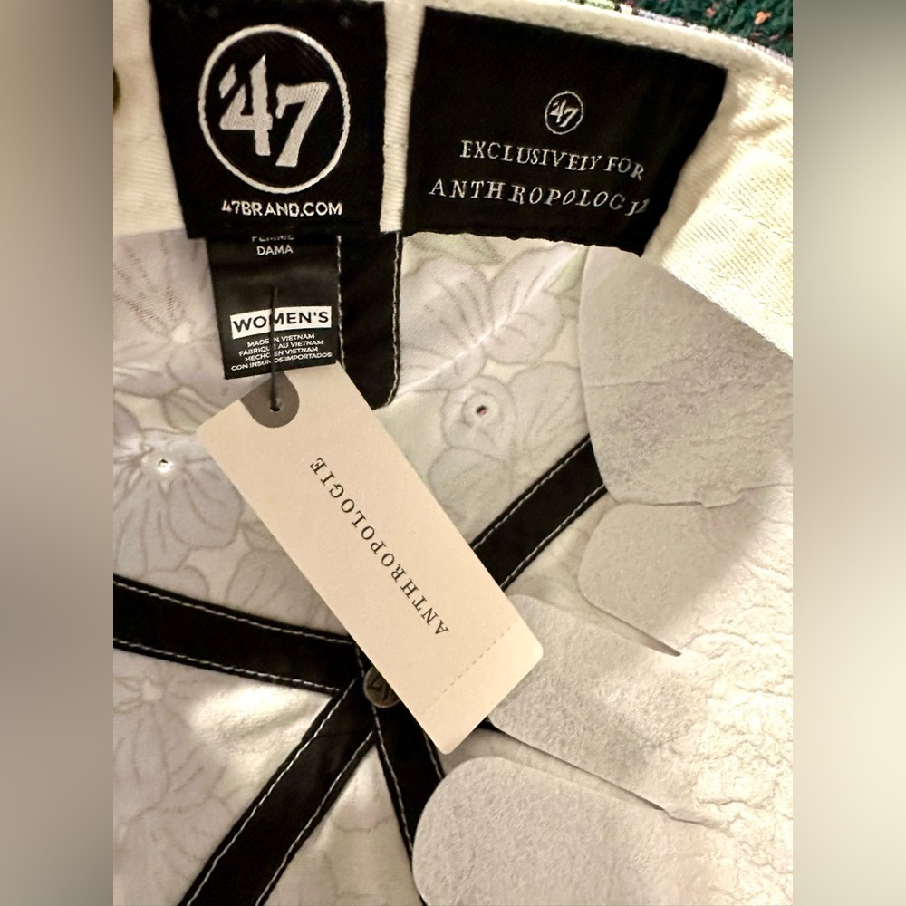 ‼️RARE‼️🎸’47 x Anthropologie🎸🔥NWT🔥Florentina Floral Baseball Cap - Picture 13 of 16